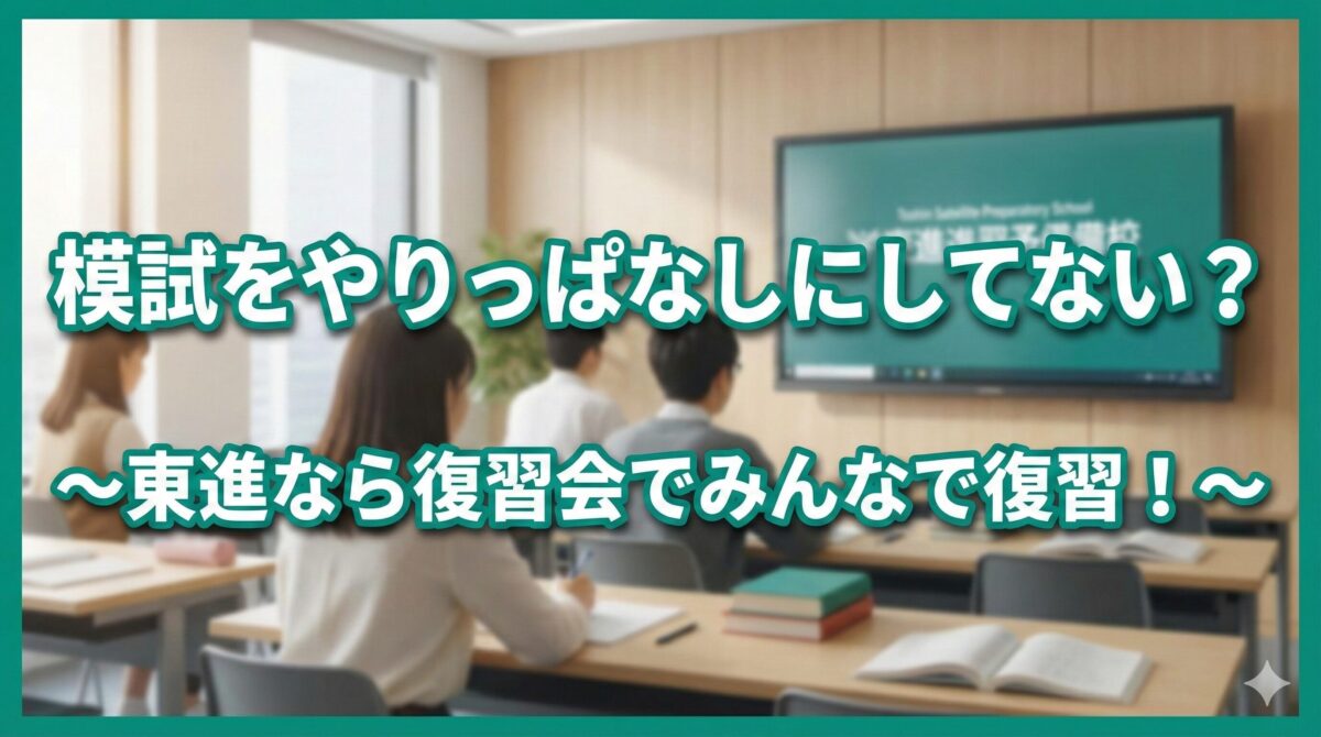 模試をやりっぱなしにせずにみんなで復習