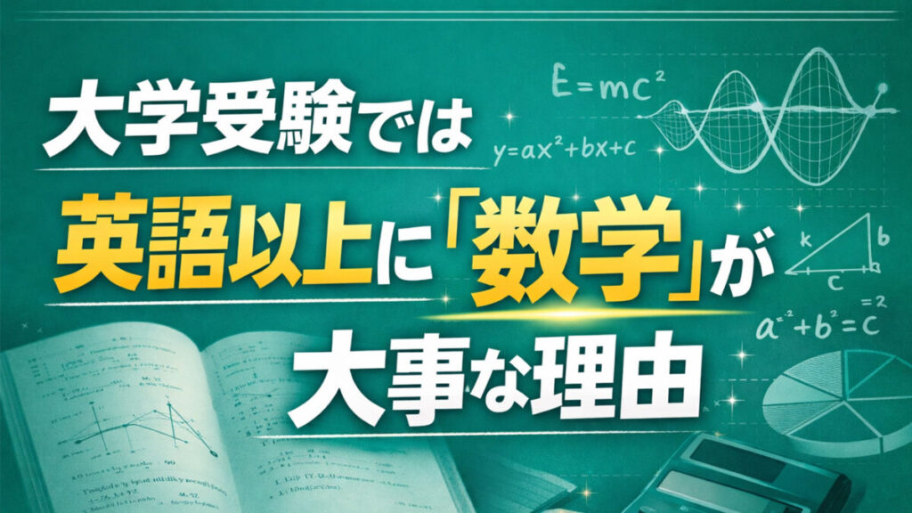 大学受験では英語以上に「数学」が大事な理由