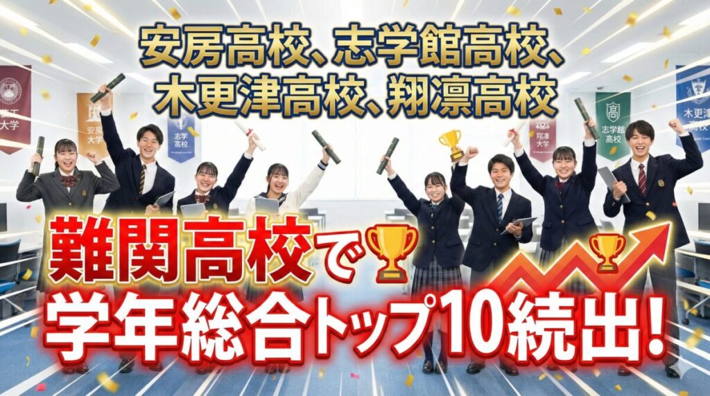 難関高校で学年トップ10続出