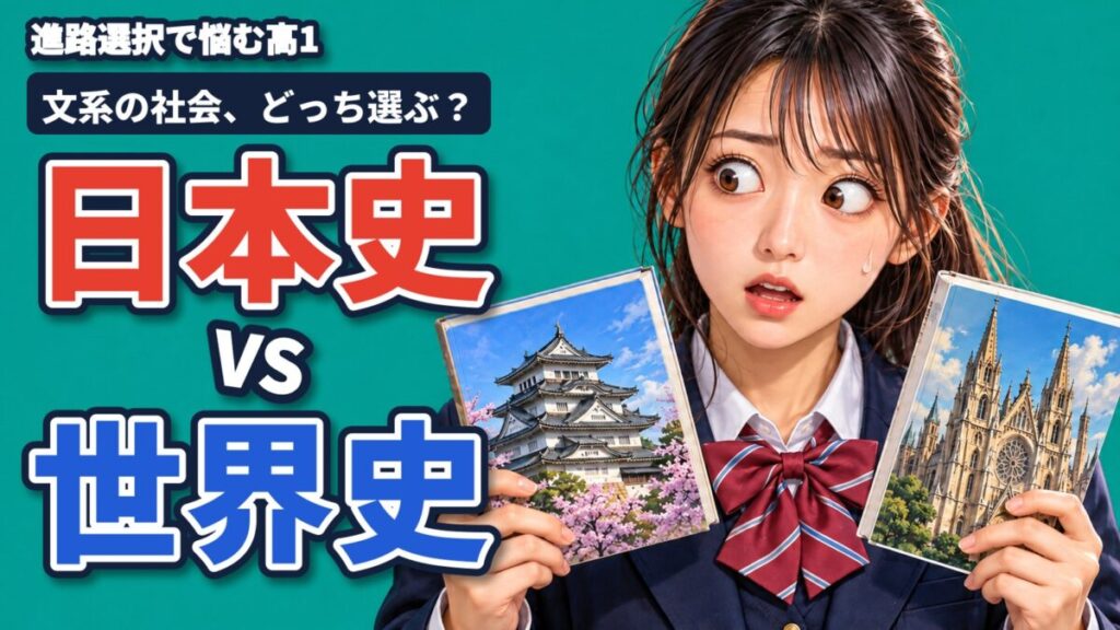 進路選択で悩む高1へ。文系の社会、日本史と世界史どっちを選ぶ？｜東進館山校