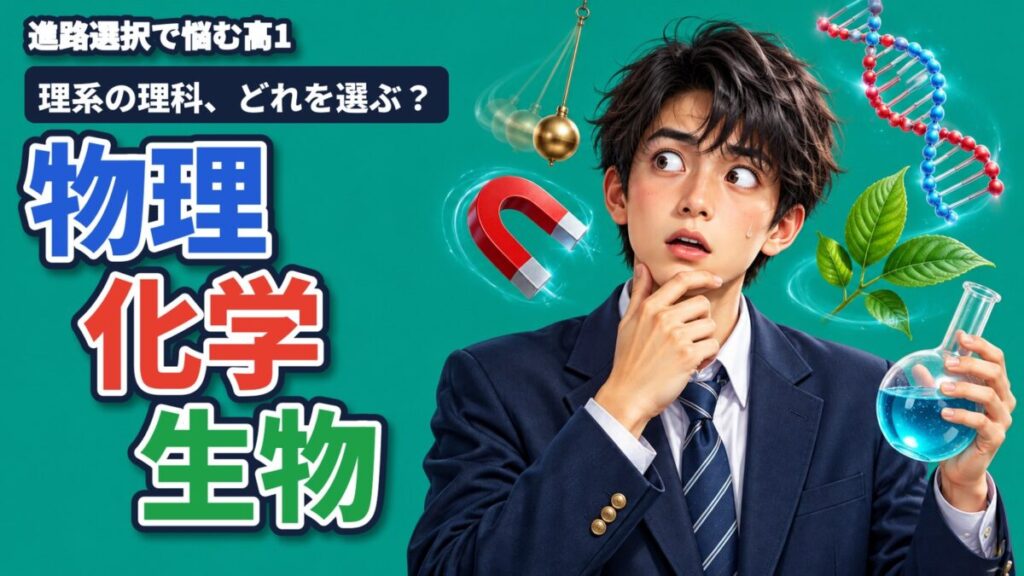 進路選択で悩む高1へ。理系の理科、物理・化学・生物どれを選ぶ？｜東進館山校
